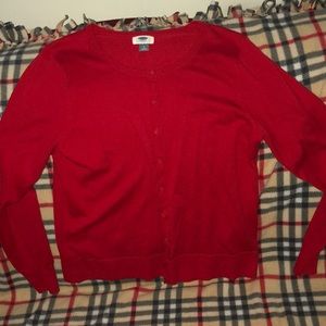 NWOT Red Old Navy Cardigan